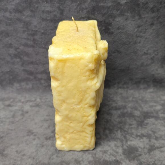 Large Angelic Angel Carved Wax Candle - Decorative Home Decor - Picture 4 of 10